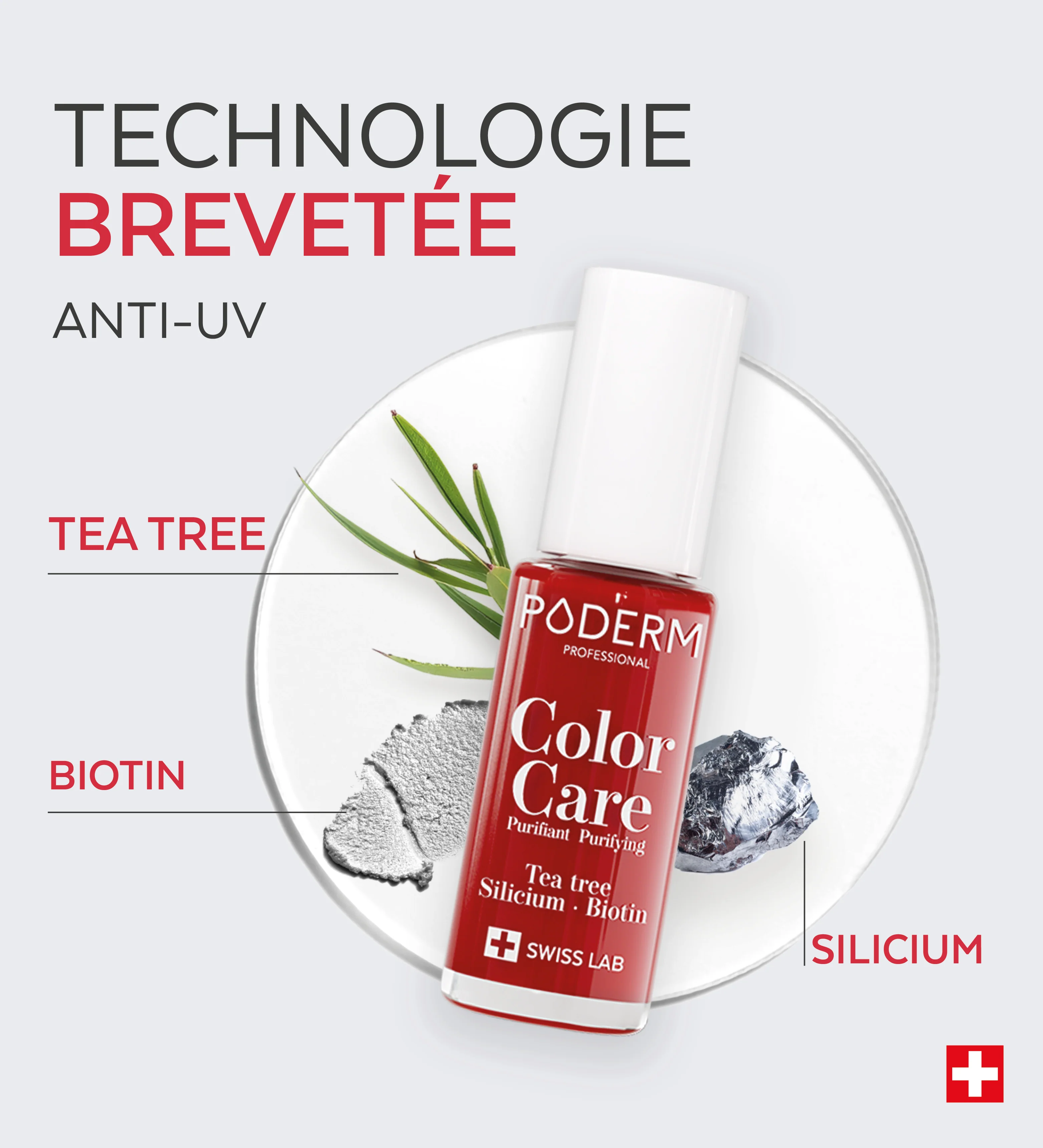 Vernis Color Care Tea Tree - Rouge Cerise - Image 4