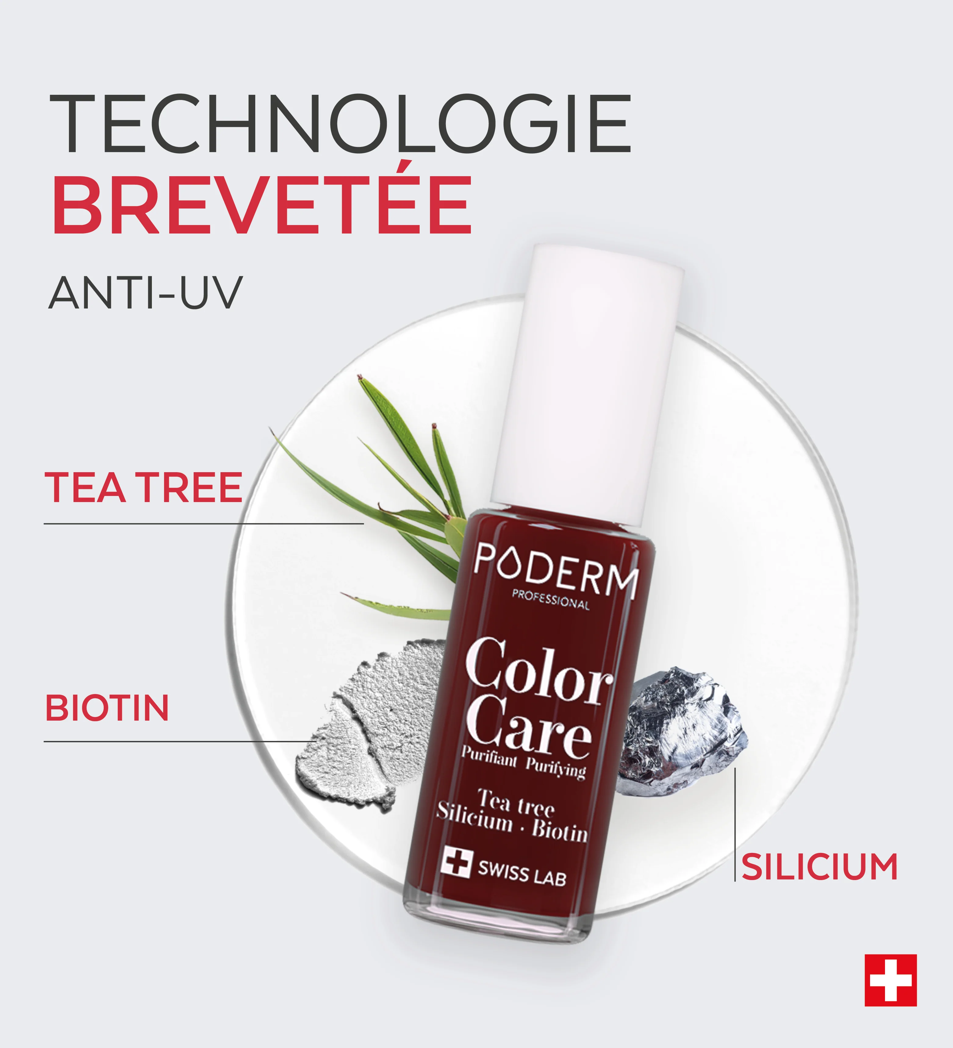 Vernis Color Care Tea Tree - Rouge Noir - Image 4