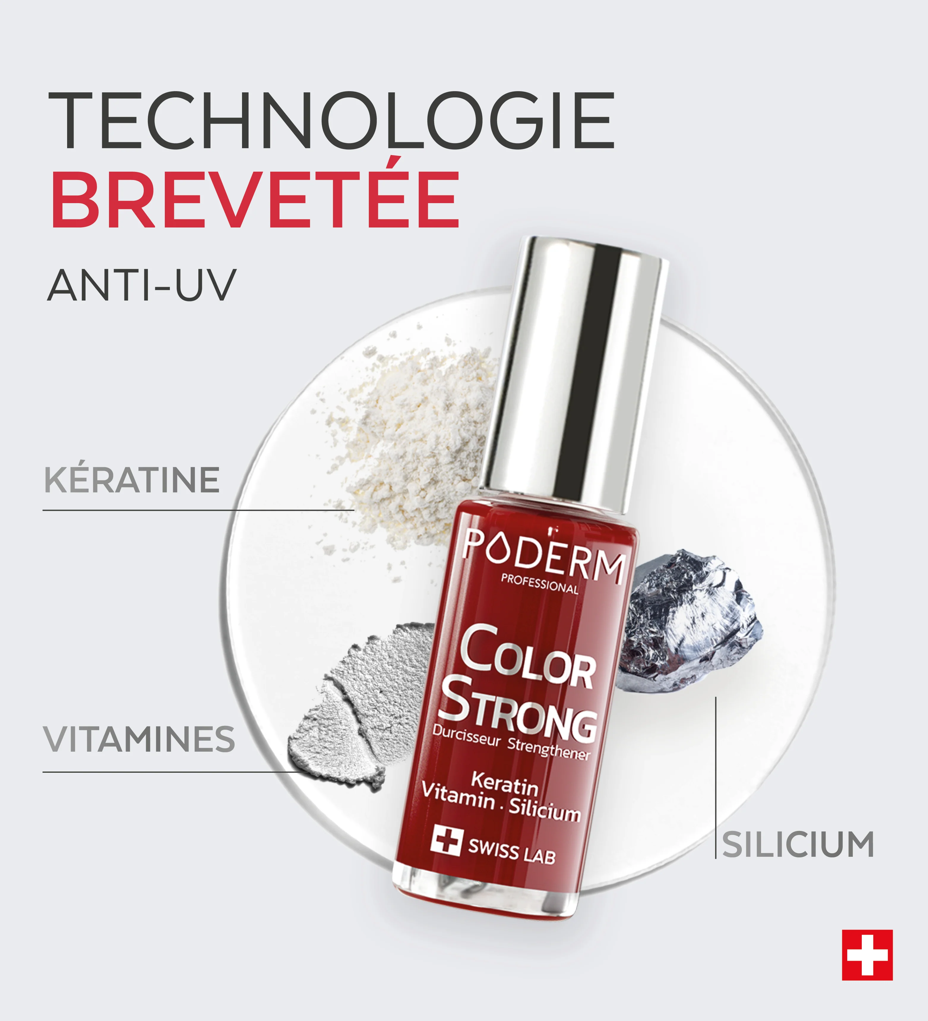 Vernis Color Strong Durcisseur - Rouge Allure - Image 4